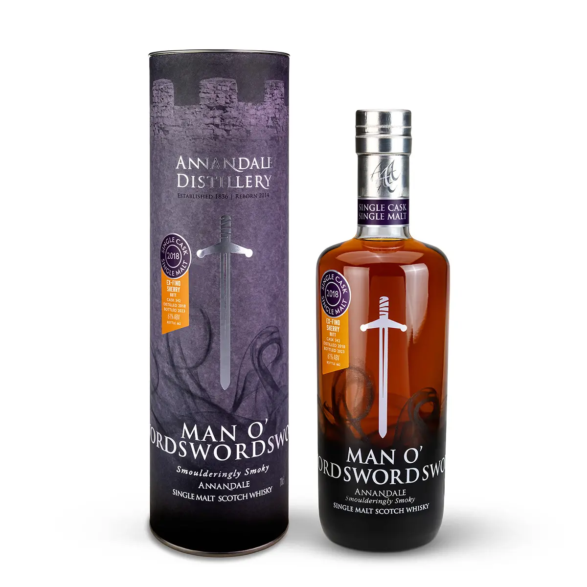 2017 Founders\' Selection Man O\'Sword Fino Sherry Butt - Annandale Distillery